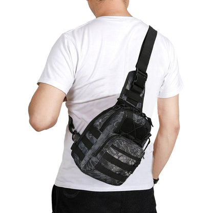 Men Tactical Chest Bag Pack Sling Messenger Shoulder Bag Sport Bag Style 4