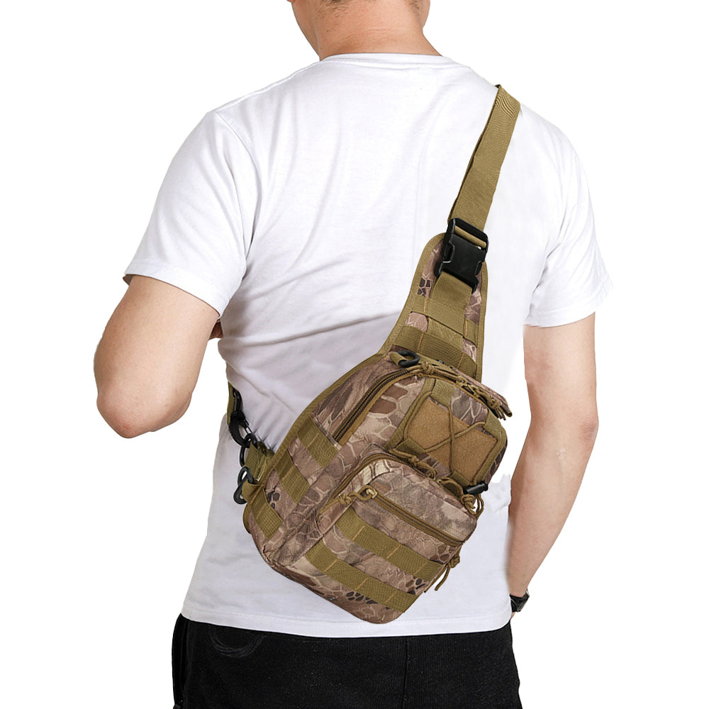 Men Tactical Chest Bag Pack Sling Messenger Shoulder Bag Sport Bag Style 5