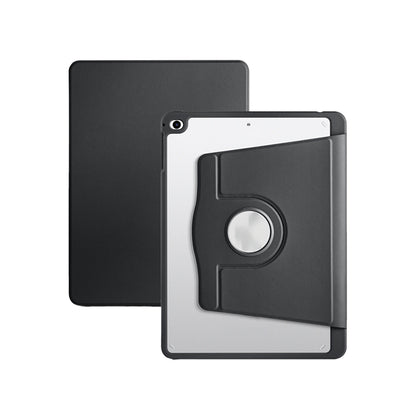 For iPad Rotating Case Smart 360 Degree Rotation Protective Stand Cover Black