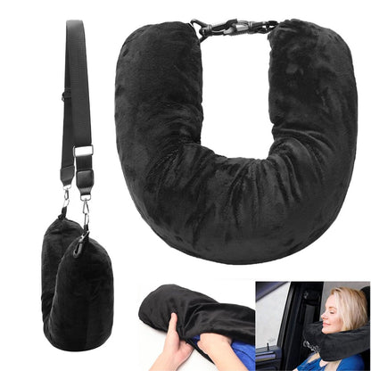 Stuffable Travel Neck Pillow Carry-On Luggage Unfilled Pillowcase Style 2
