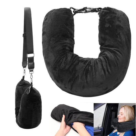 Stuffable Travel Neck Pillow Carry-On Luggage Unfilled Pillowcase Style 2