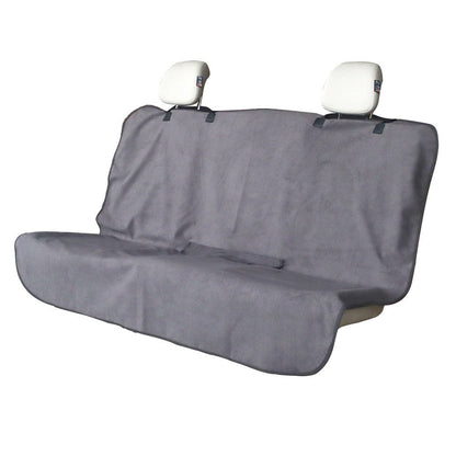 3-Piece Car Front and Rear Seat Cover Set Auto Backseat Protector - Grey