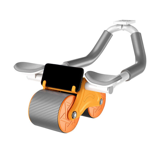 Automatic Rebound Abdominal Wheel Exercise Roller Wheel with 2 Elbow Support