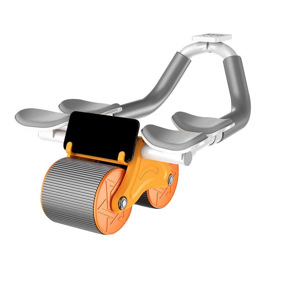Automatic Rebound Abdominal Wheel Exercise Roller Wheel with 4 Elbow Support