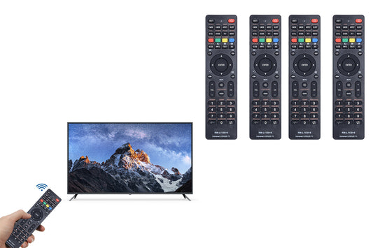4Pcs Universal Smart TV Remote Control Multi Brand Compatible