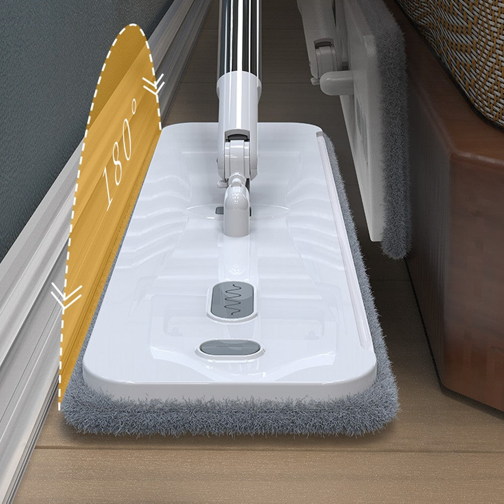 360-Degree Rotating Self Squeeze Mop Microfiber Flat Mop Cleaning Floor Wall