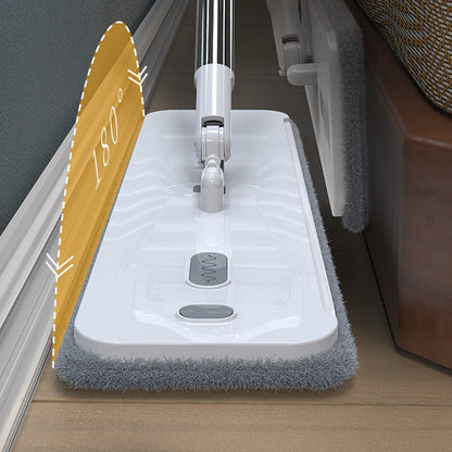 360-Degree Rotating Self Squeeze Mop Microfiber Flat Mop Cleaning Floor Wall