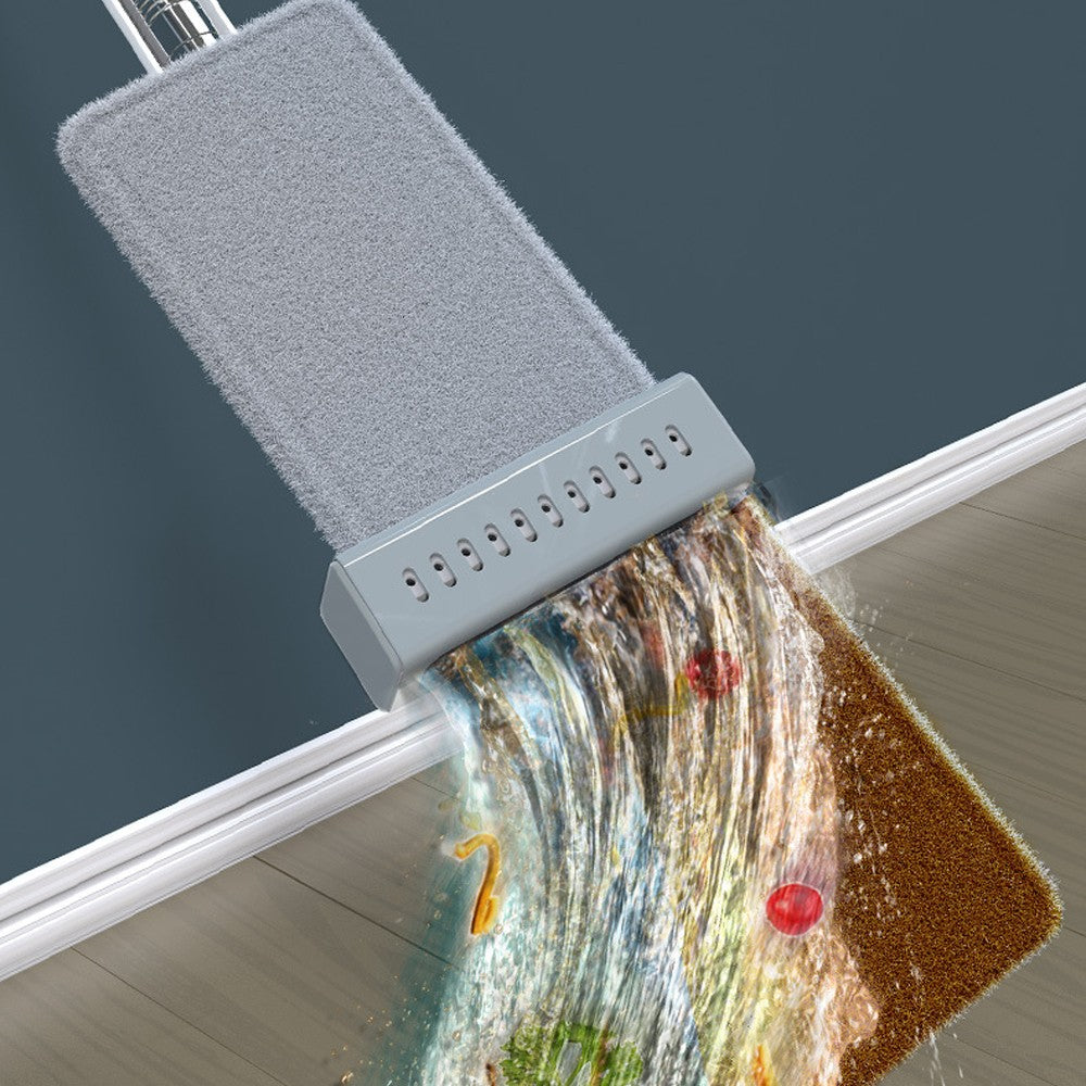 360-Degree Rotating Self Squeeze Mop Microfiber Flat Mop Cleaning Floor Wall
