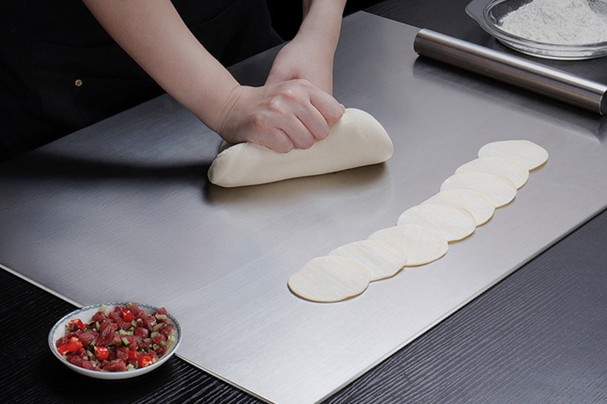 Stainless Steel Kitchen Cutting Board Pastry Chopping Bench