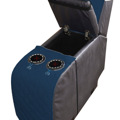 3-Seater Water Resistant Non-Slip Split Recliner Couch Cover with Console Sofa Chair Protector Slipcovers Navy Blue