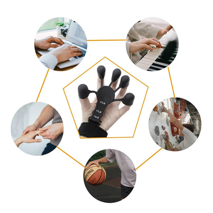 2Pcs Finger Exerciser Hand Grip Strength Trainer Hand Finger Strengthener