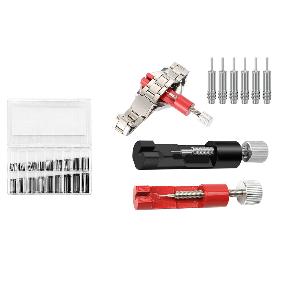 Watch Repair Tool Kit 2Pcs Watch Band Link Remover and 360Pcs Watch Band Spring Bars Strap Link Pin