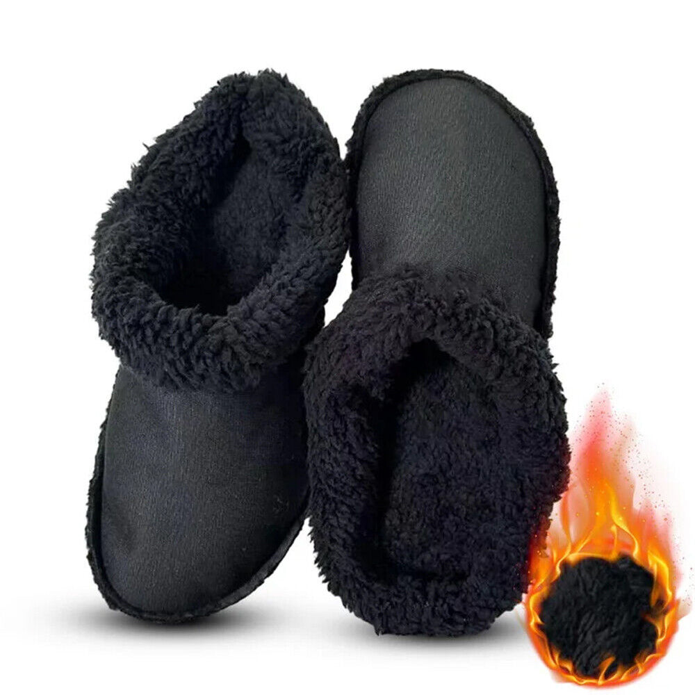 Fleece Fluffy Fuzzy Lining Warm Insoles for Crocs Black EU46-47