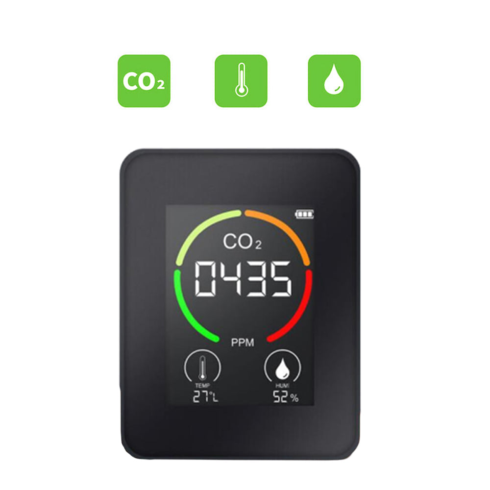 CO2 Meter Temperature Humidity Detector Air Quality Test Carbon Dioxide Monitor