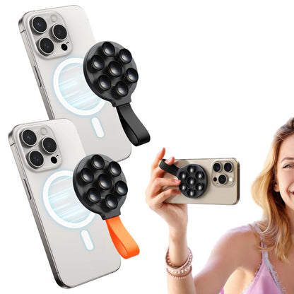 2Pcs Magnetic Silicone Suction Cup Phone Mount MagSafe Hands-Free Stand
