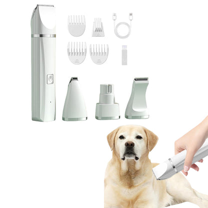 Pet Grooming Kit Cat Dog Clippers Pet Hair Trimmer Electric Shaver White