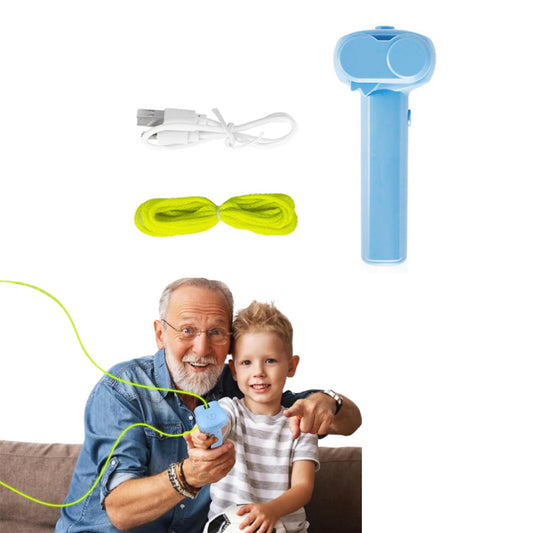 String Rope Launcher Fidget Toy Glow in The Dark Rope String Shooter Christmas Birthday Party Favor Blue