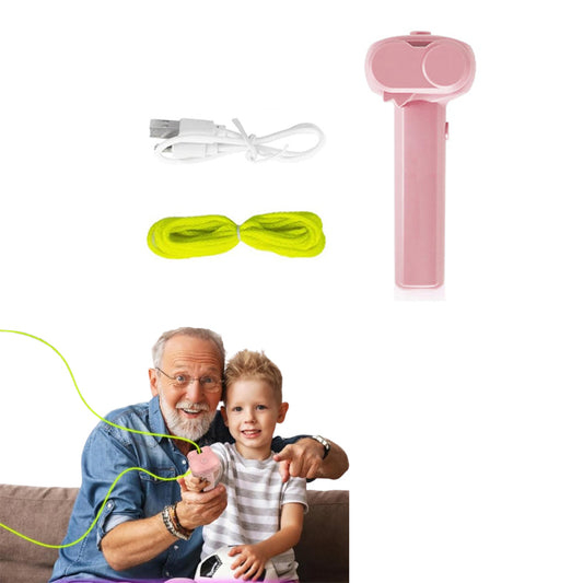 String Rope Launcher Fidget Toy Glow in The Dark Rope String Shooter Christmas Birthday Party Favor Pink