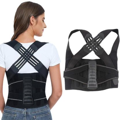 Adjustable Back Posture Corrector Low Back Support Shoulder Brace Belt for Women Men