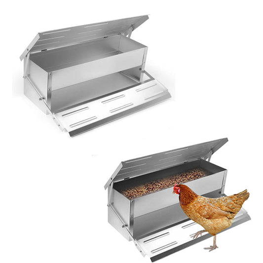 Automatic Chicken Feeder Self Opening Food Feeder Treadle