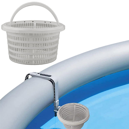 Pool Skimmer Basket with Handle Mesh Filter Basket