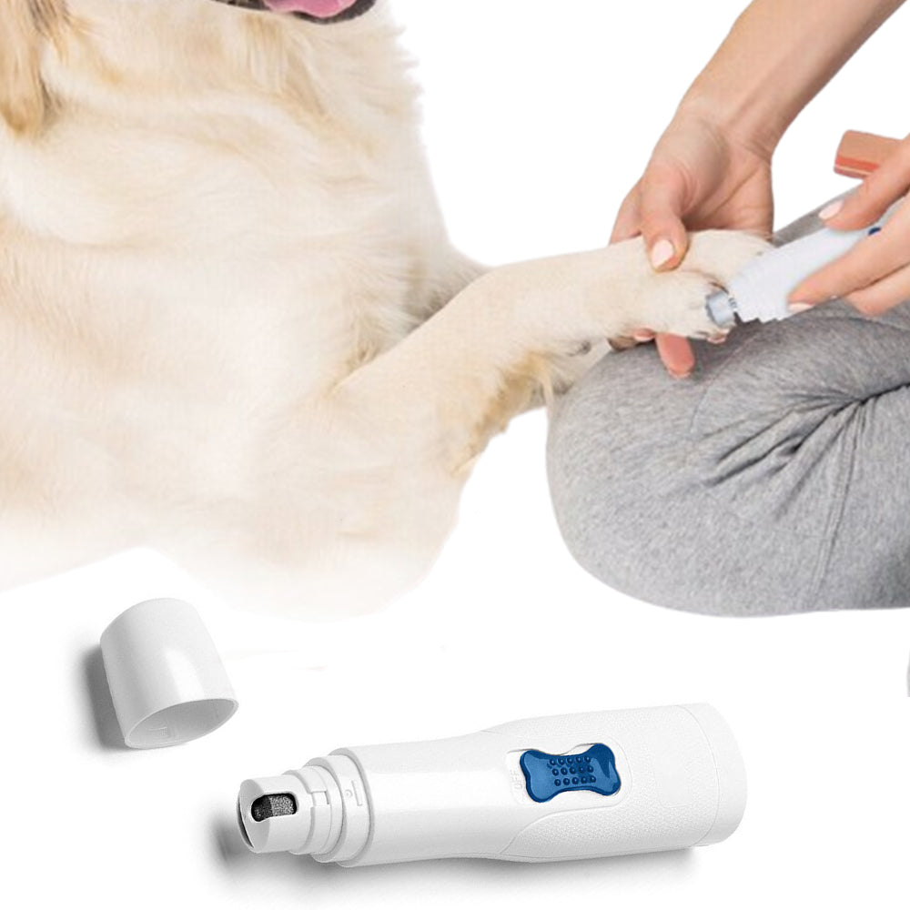 Electric Pet Nail Grinder Quiet Grooming Tool for Cats and Dogs