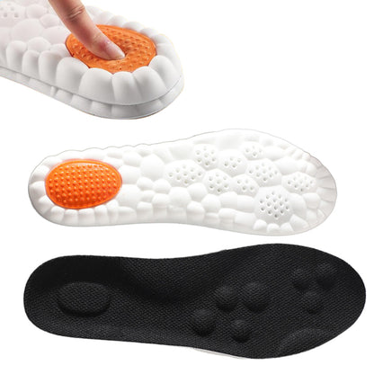 Pair of 4D Cloud-Soft Comfort Soles Cushioning Arch Support Insoles