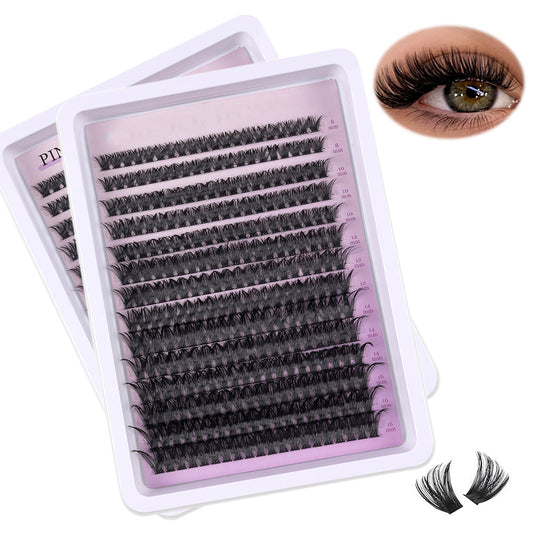 560Pcs Set Lash Clusters Wispy Fake Eyelash Extensions 8-16mm DIY Individual Lashes