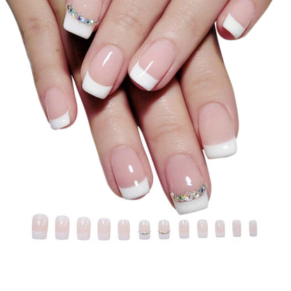 22Pcs Set Press-on nails Reusable Gel-on False Nail Tip Nail Art Tools Style 1