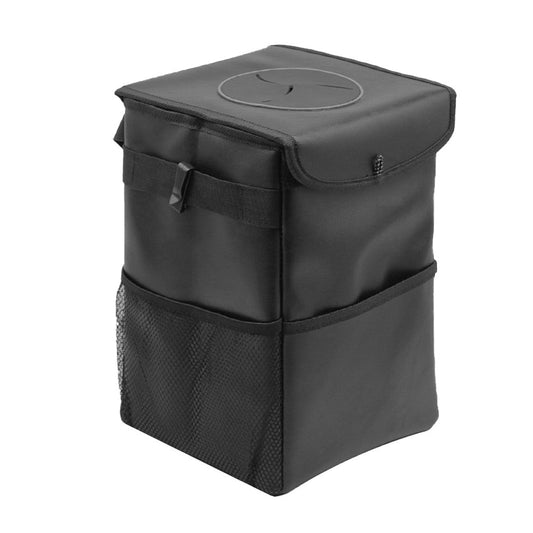 Car Trash Can with Lid Leak-Proof Garbage Storage Bag Organizer
