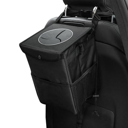 Car Trash Can with Lid Leak-Proof Garbage Storage Bag Organizer