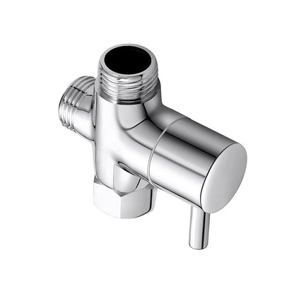 T-adapter G1/2'' Shower Head Valve 3-Way Diverter Valve Brass Chrome
