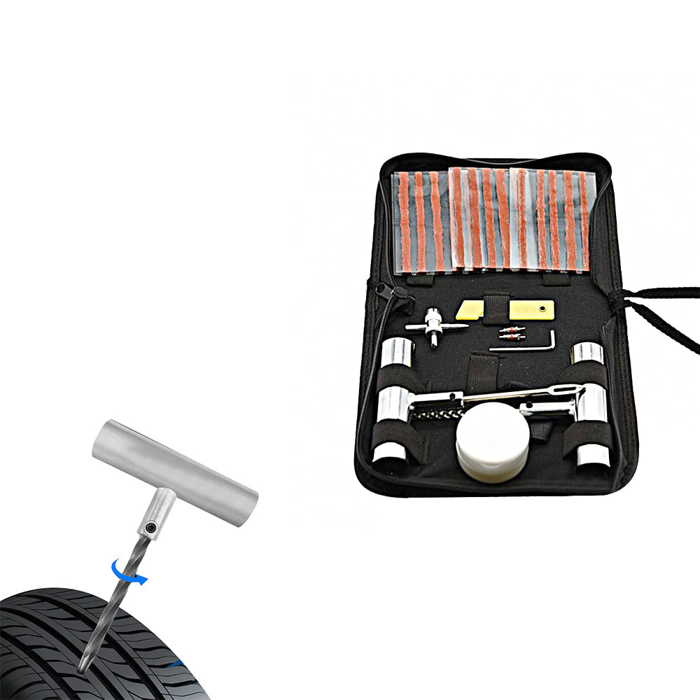 24Pcs Set Car Tire Repair Tools Car Tire Puncture Repair Kit
