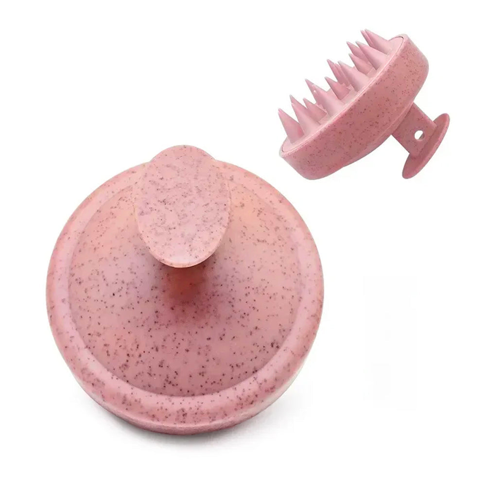 Shampoo Brush Hair Scalp Massager Shower Comb for Scalp Exfoliator Pink