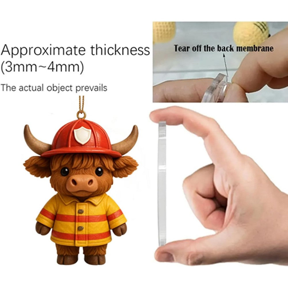 Highland Cow Christmas Advent Calendar with 24 Daily Surprise Countdown Calendar