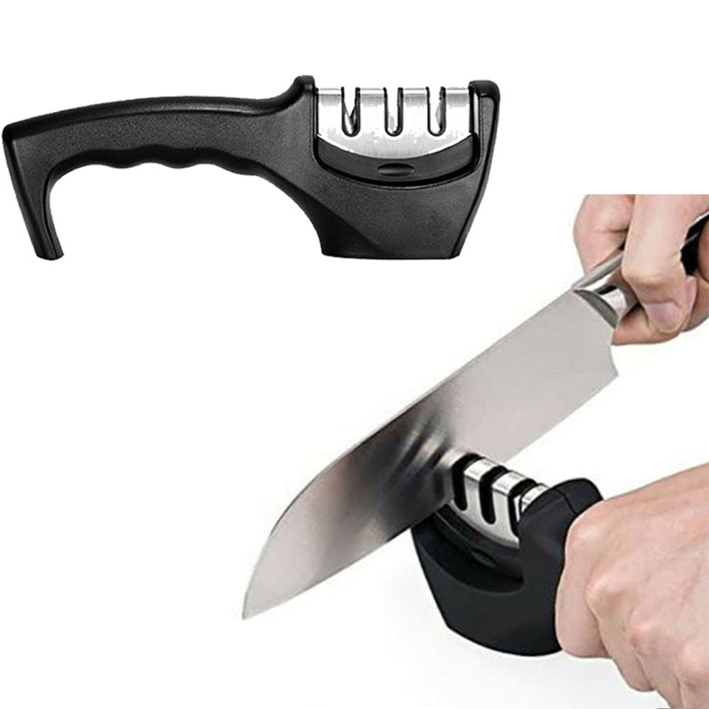 3 Slots Tungsten Steel Ceramic Knife Sharpener