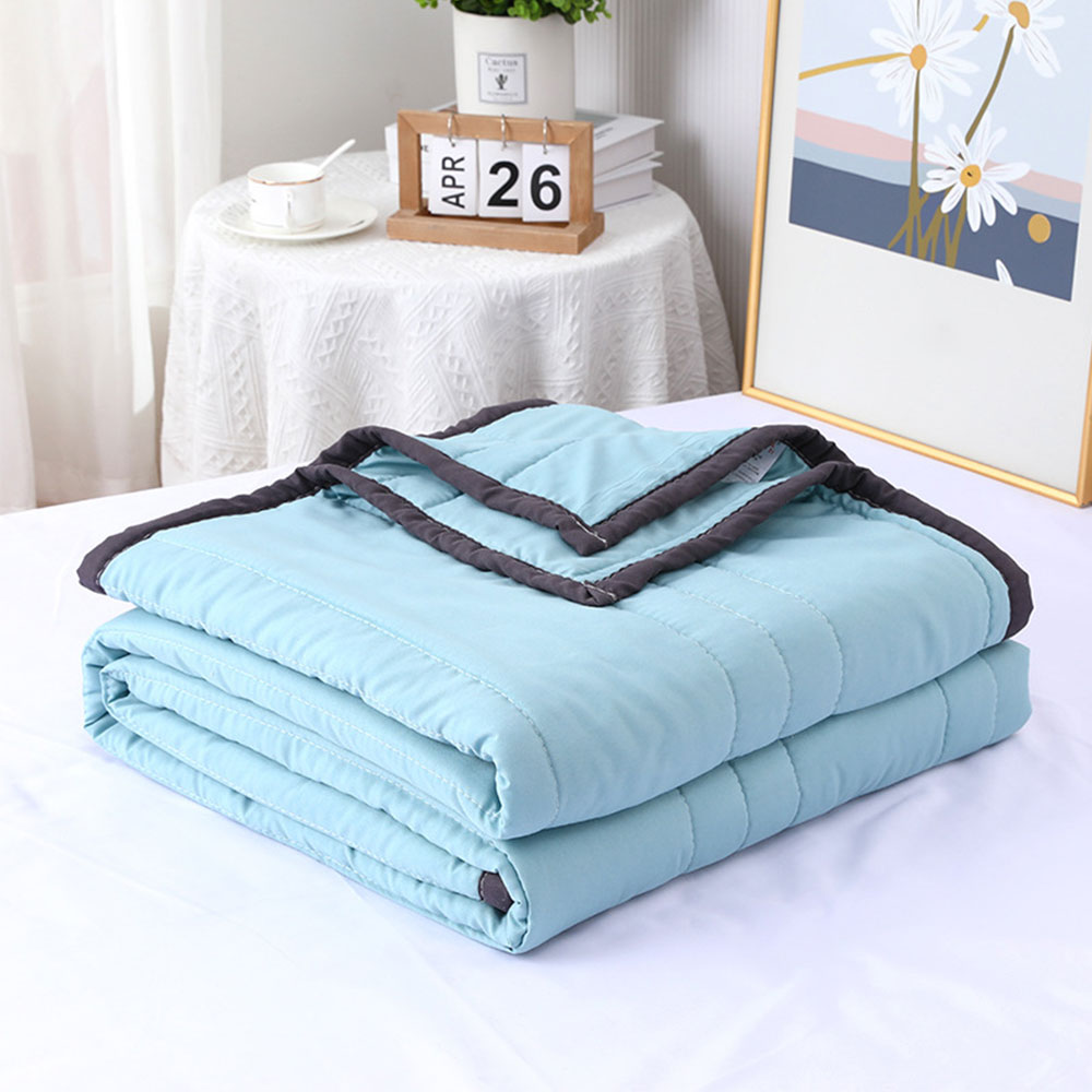 200 x 150cm Summer Blanket Washable Air-Conditioning Quilt Light Blue