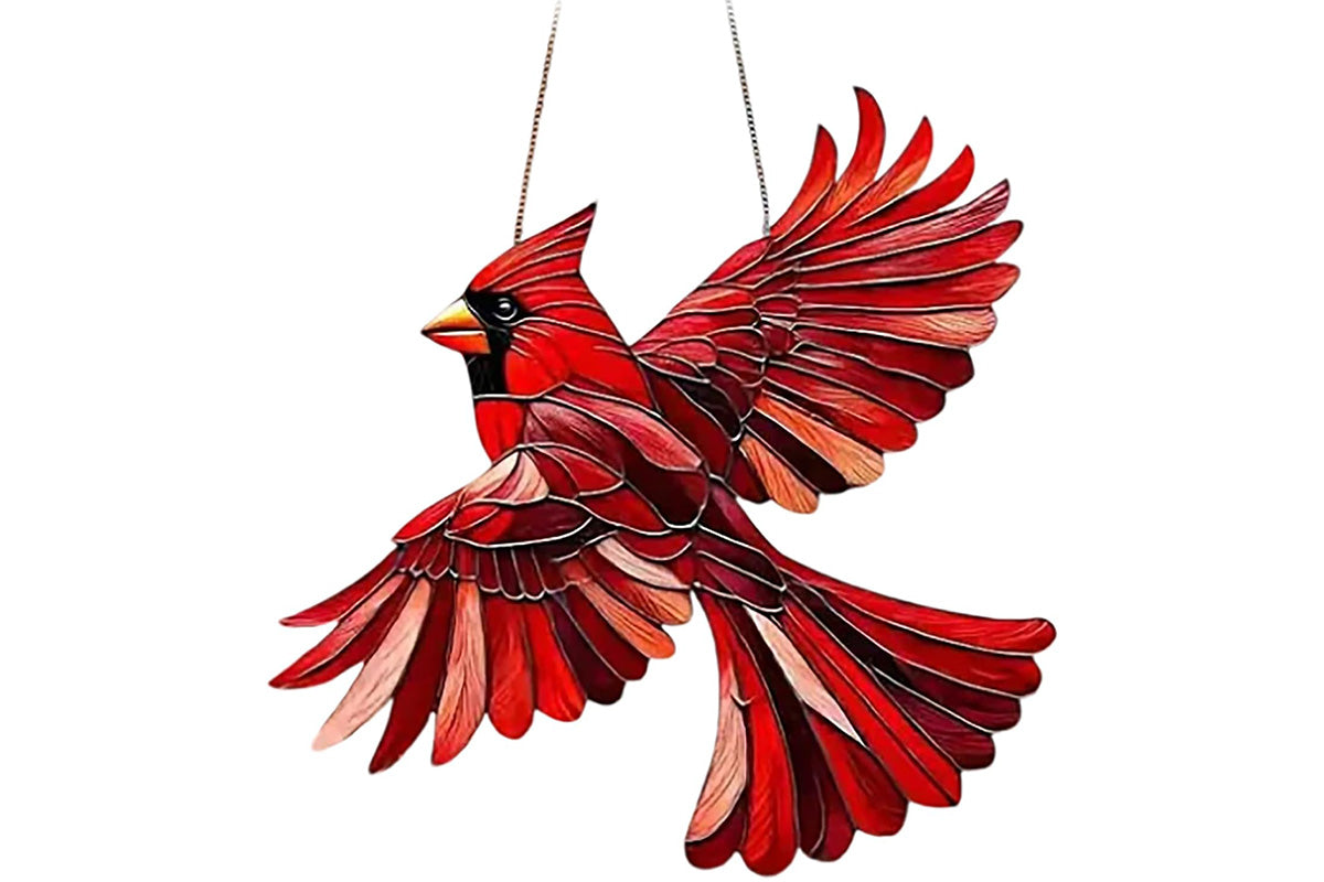 3Pcs Colorful Spirit Birds Sherum Spirit Birds Hanging Ornament Sun Catcher Stained Birds