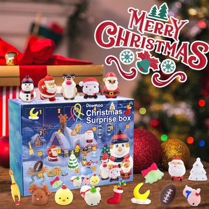 24 Days Christmas Fidget Advent Calendar Christmas Countdown Calendar with 24 Toys Xmas Surprise Blind Box