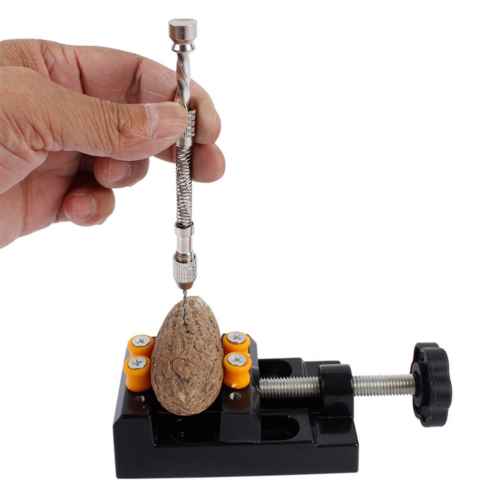 20 PCS Stainless Steel Hand Drill Set & Manual Pin Vise Set