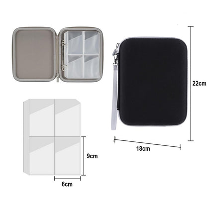 Card Case for Yoto Cards 80 Pockets Folder with Zipper for Yoto Player and Mini-Black