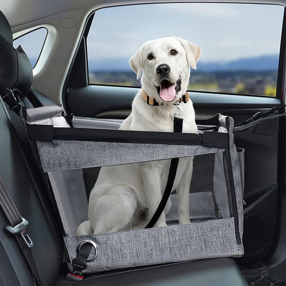 Foldable Water-resistant Dog Auto Seat Pad - Grey