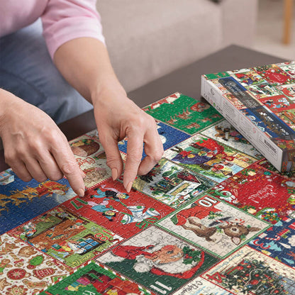 1000Pcs Advent Calendar Jigsaw Puzzles 25 Days Christmas Countdown Puzzles Gift