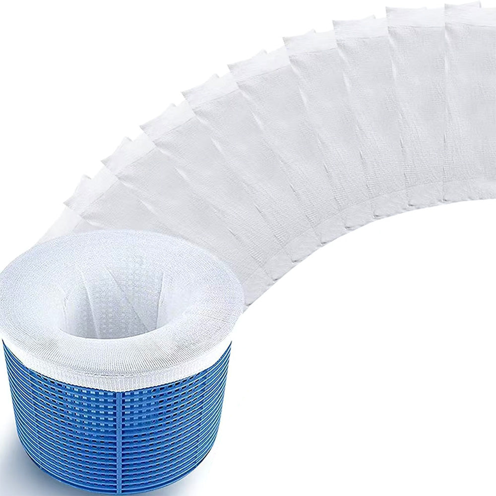 30 Piece 22cm Stretch Fine Mesh Pool Skimmer Filter Socks Reusable