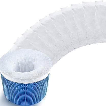 30 Piece 22cm Stretch Fine Mesh Pool Skimmer Filter Socks Reusable