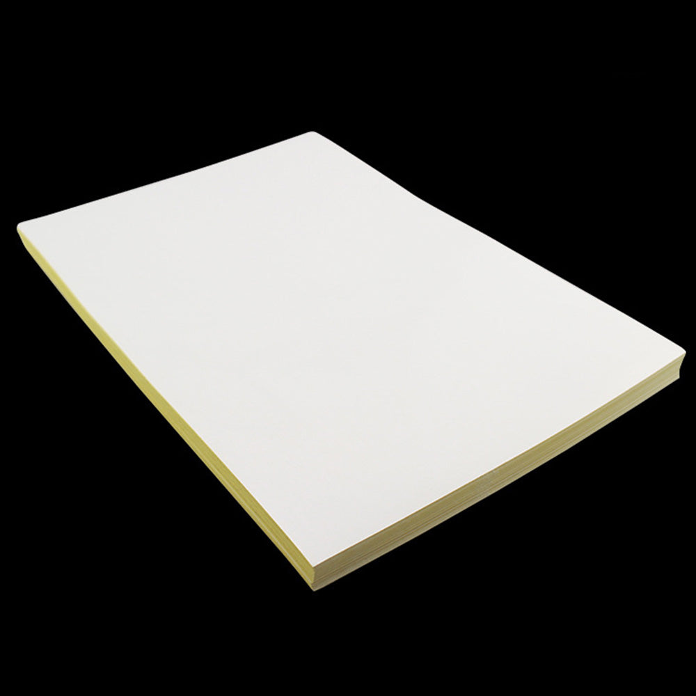 100 Sheets A4 Sticker Paper White Self-Adhesive Printable Label Sheets