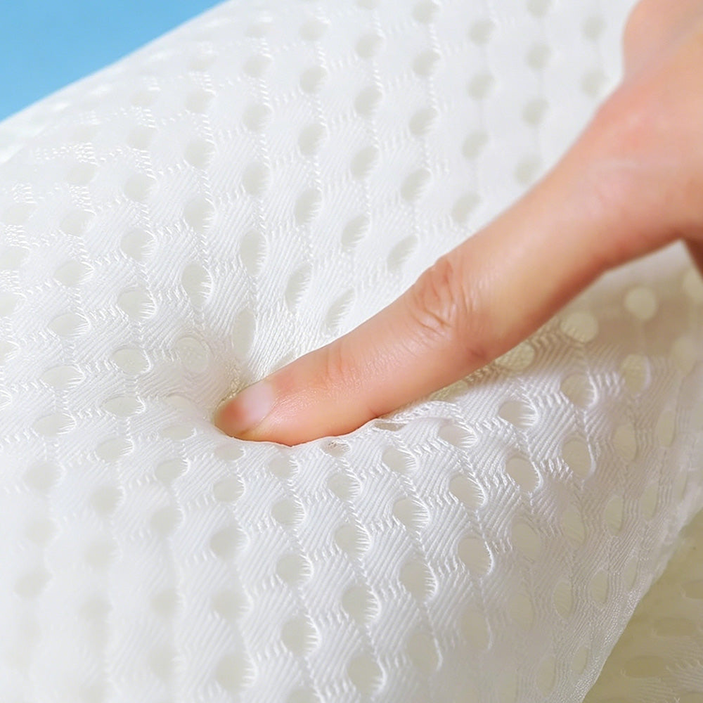 Bath Neck and Head Rest Pillow with Suction Cups-White