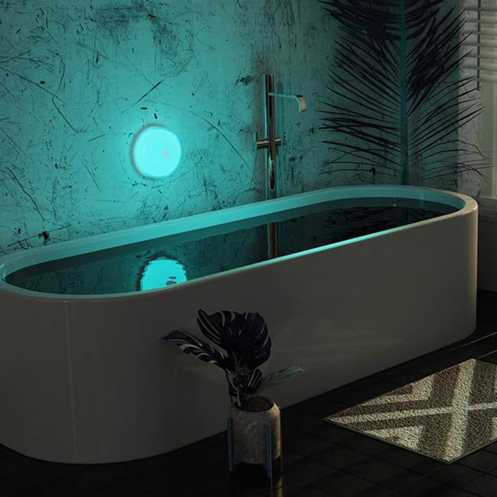 2 Piece Waterproof Shower Light with 12 RGB Colors Remote
