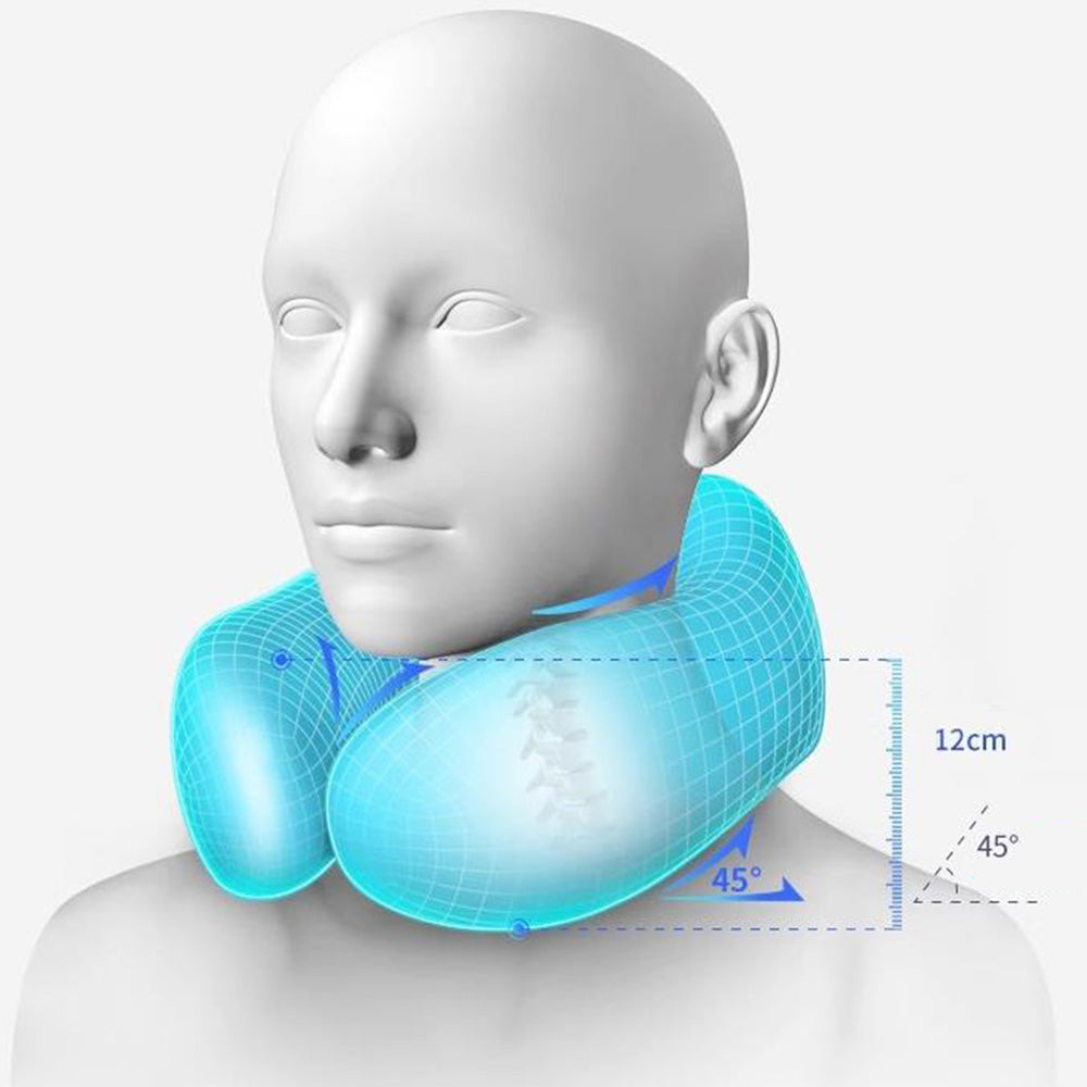 Travel Airplane Pillow Set Memory Foam Neck Pillow Eye Mask Earmuffs Travel Essentials Accessories