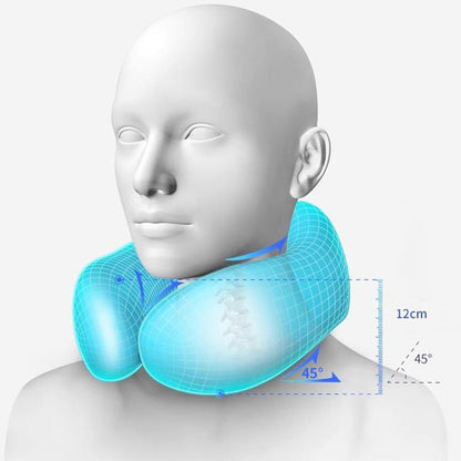 Travel Airplane Pillow Set Memory Foam Neck Pillow Eye Mask Earmuffs Travel Essentials Accessories